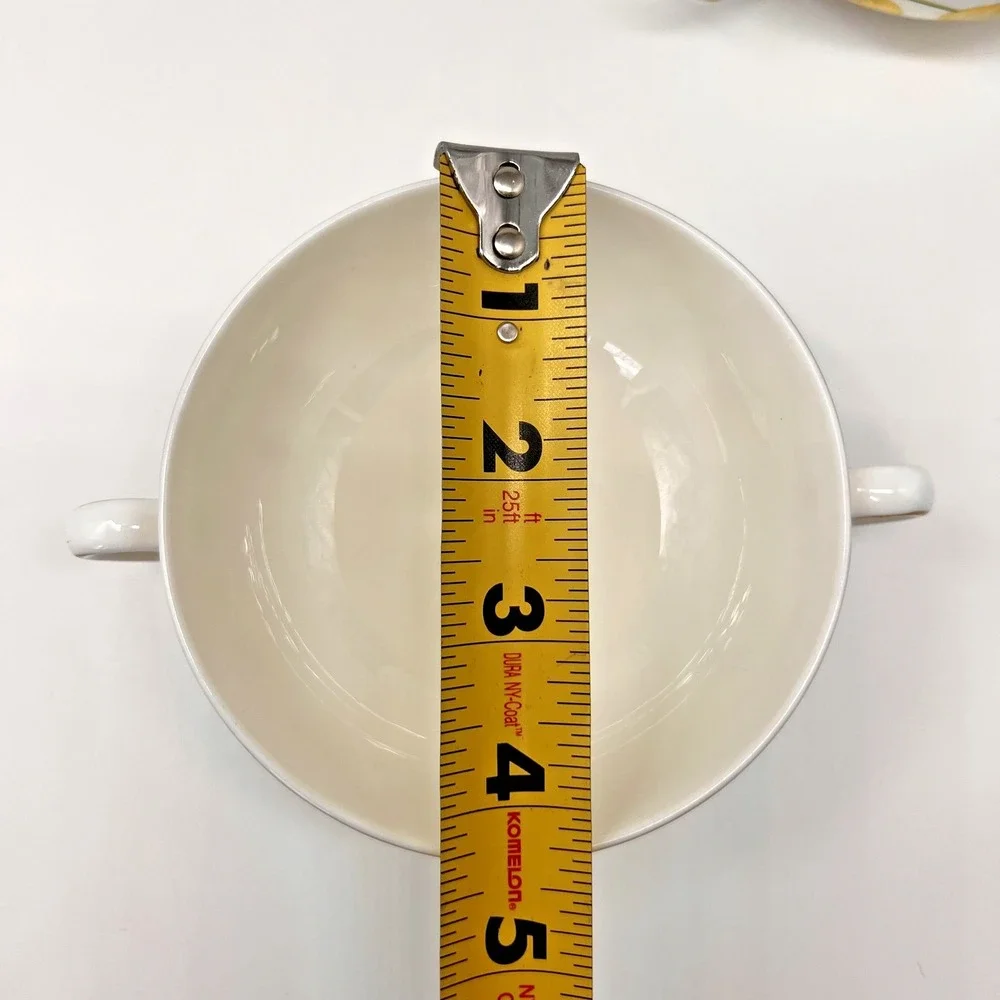 Wedgwood Bone China Kingcup Two Flat Cream Soup Bowls W.4050 Made In England - Picture 15 of 16
